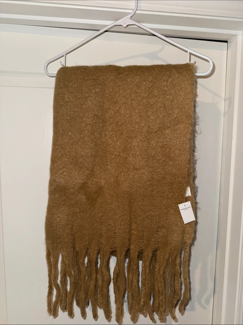 American Eagle Outfitters Camel Fringe Scarf